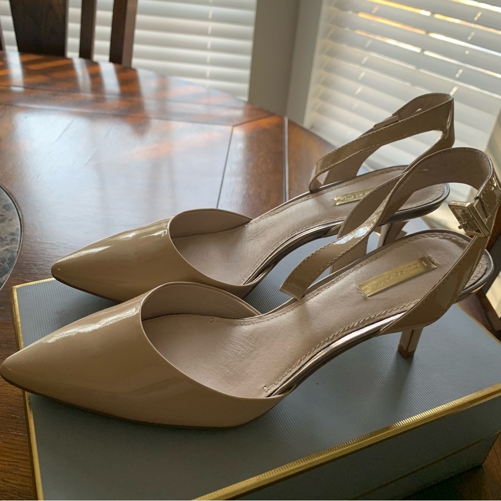 Louise et Cie Esperance Soft Patent Leather Pointed Toe Kitten Heels Size 10 - Picture 4 of 12